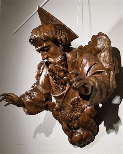 Dieu le Père -  Sculpture murale en bois